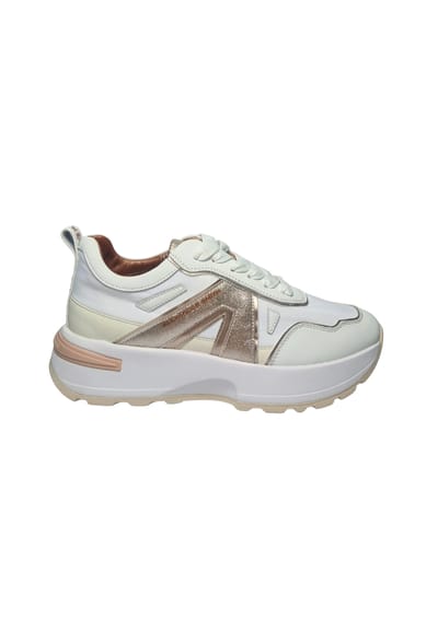 Damesschoenen Alexander Smith Liverpool vrouw wit licht goud