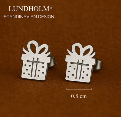 Lundholm Kleine Oorknopjes Dames Zilverkleurig Cadeautje – Premium Stainless Steel – Silver Plated – Elegante Cadeau Oorbellen Kerst Meisjes oorbellen – Luxe Geschenkverpakking