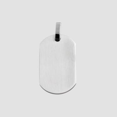 AKZENT Akzent unisex hanger van Edelstahl, geschikt voor gravure