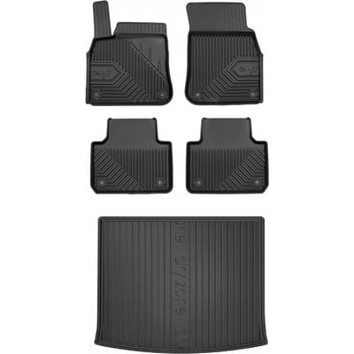 Frogum Serie 77 Volkswagen Touareg III – Automattenset + Kofferbakmat – Perfecte Pasvorm – Geurloos TPE – Hoge Beschermrand