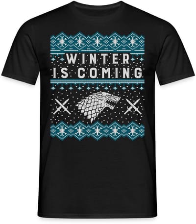 Game Of Thrones Winter Is Coming T-Shirt Heren