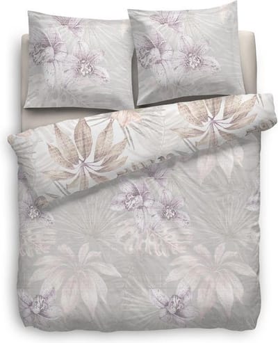 Heckett Lane Sharla Dekbedovertrek - Eenpersoons - 140x200 + 70x90 cm - Naturel