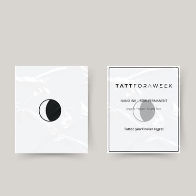 Tijdelijke tattoo maanstand IIII | Neptattoo volwassenen | Tijdelijke tattoo voor volwassenen | Temporary tattoo | Plaktattoos voor volwassenen | Neptattoos | Probeer zorgeloos een tattoo | tattforaweek