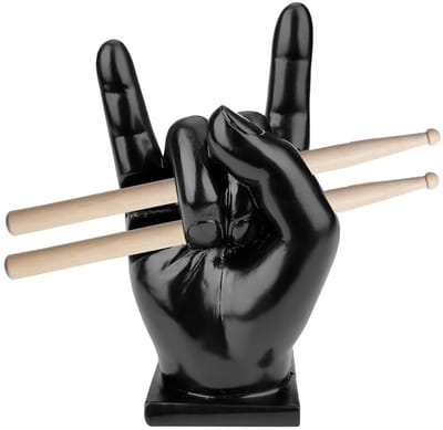 Dailygoods- Drumstickhouder Creatieve Rock-Hand - Drumstick Accessoires - Standaard - Decoratie - Ruimtebesparend Ontwerp - Eenvoudige Montage - Drumstickstandaard