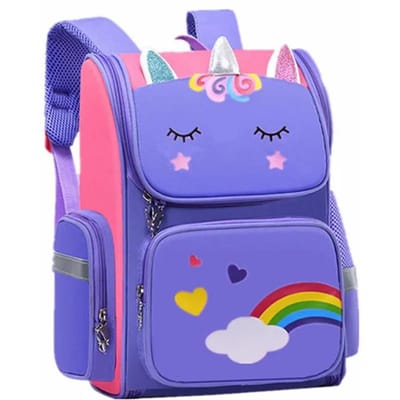 Roze Paars Regenboog Schooltas Leuke Cartoon Kinder Schooltassen voor Meisjes Basisschool Rugzak Student Boekentas Kinder Cadeau