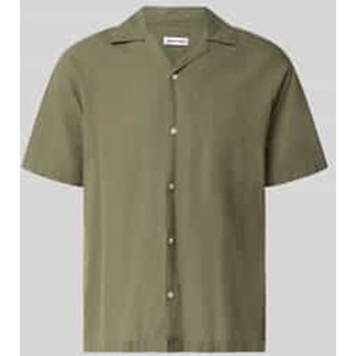 JACK&JONES JJEBREEZE LINEN BLEND RESORT SHIRT SS SN Heren Overhemd - Maat S