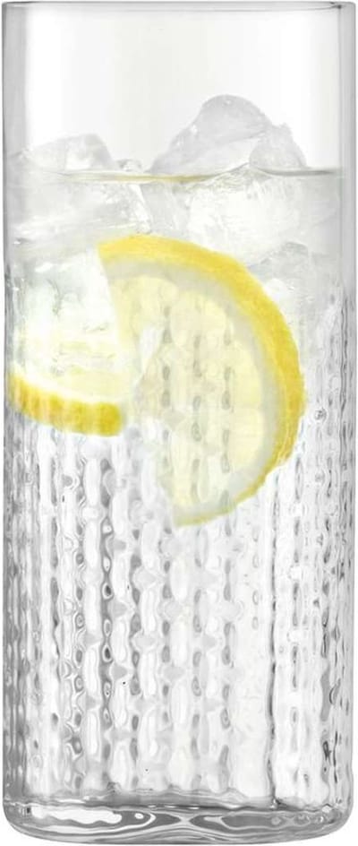 L.S.A. - Wicker Longdrinkglas 400 ml Set van 2 Stuks - Glas - Transparant -
