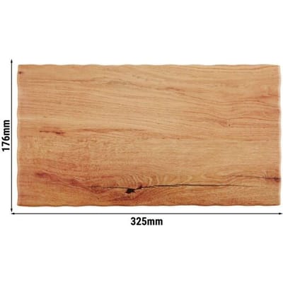 GGM Gastro (6 Stück) GN-Tablett 1/3 - OAK LIGHT - Melamin - Höhe: 15mm - Braun