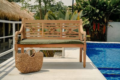 Teakea - Teak Stationsbank 100 cm - Gerecycled FSC Teakhout - Duurzame Buitenbank
