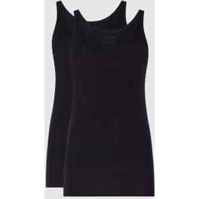 Schiesser 2 PACK Top hemdjes 95/5 - Dames Onderhemd - zwart