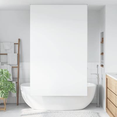 vidaXL - Doucherolgordijn - 140x240 - cm - stofbreedte - 136 - cm
