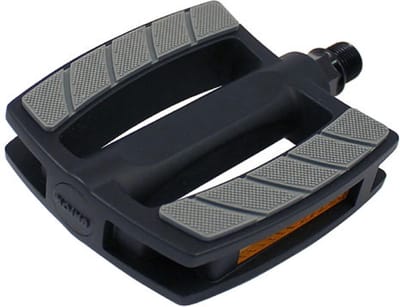 Union Zwarte fiets pedalen - anti-slip - brede grip - 9/16 inch schroefdraad