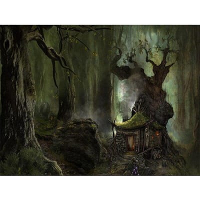 Diamant borduurwerk schilderij borduurpakketten muur mozaïek bos houten huis Home decor cadeau 20X30CM gray