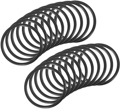 Nitrile Rubber O-Ringen 32mm x 28mm x 2mm, 20 Stuks, Ronde Afsluitringen voor Kraan, Loodgieter en Reparaties, Zwart