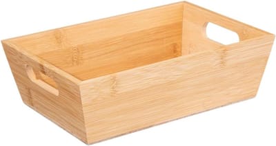Broodmand Bamboe - Brooddoos Keuken - Brood Vers Houden - Natuurlijk Materiaal - 23 x 16 cm - Natuurlijk