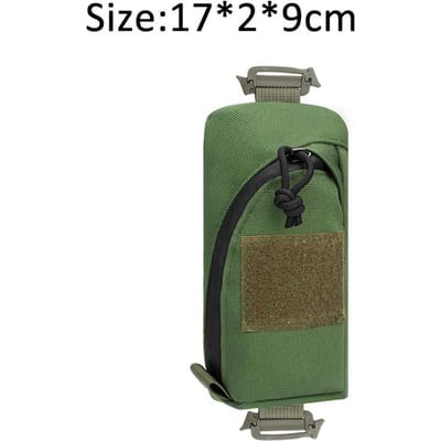 Molle Tactische Heuptas Outdoor Noodgeval EDC Pouch Telefoon Pak Sport Klimmen Hardlopen Accessoires Buitengereedschap Jacht Tassen B1 Green