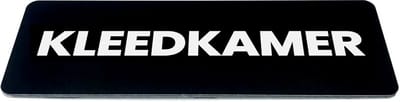 Deurbordje met tekst kleedkamer - Zwart/wit - Formaat 150 x 50 mm x 1,6mm - incl. plakstrip