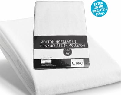 Cley Molton Hoeslaken extra dikke kwaliteit 90/200