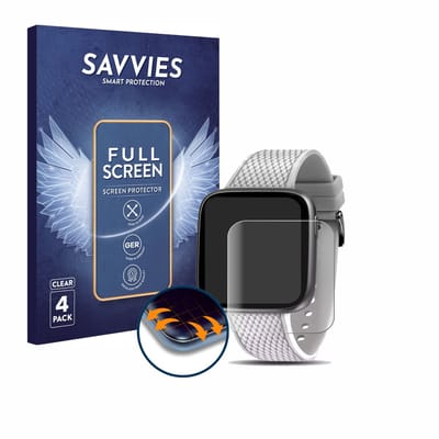 Savvies - Screenprotector voor Morellato M-01 - Folie Beschermfolie transparant volledig dekking 4 Stuks
