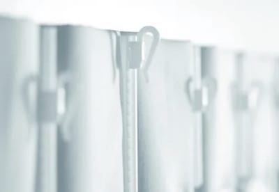 Gordijn haakjes verstelbare plastic inschuif gordijnhaak - 7,5 cm - 20 stuks - microflex