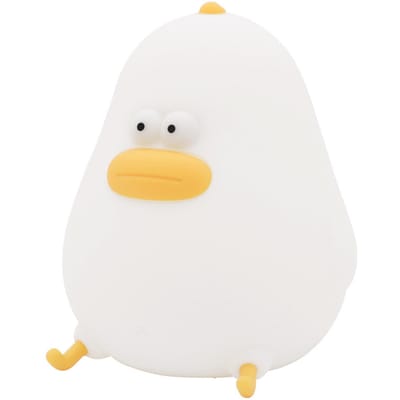 Lampe de sommeil intelligente en Silicone, petit compagnon de poulet, lampe de chevet pour chambre à coucher, dessin animé mignon blanc