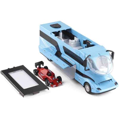 Nieuw Diecast Luxe RV Recreatieve Eetwagen Model Metalen Speelgoed Camper Bus Motorhome Toerbus Model Geluid En Licht Kinder Cadeaus