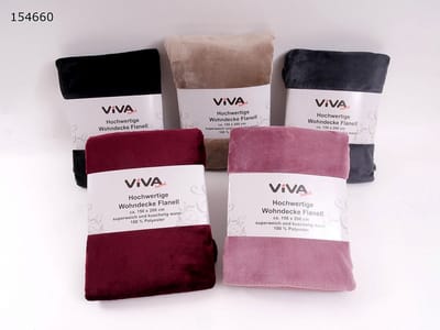 Microvezel Fleece deken 150 x 200 cm - Zwart