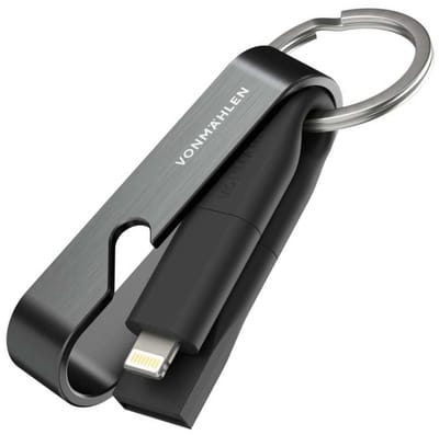 Vonmählen, High Six 6-in-1 Kabel - USB-A/C naar Micro/USB-C/Lightning - 3A, Zwart