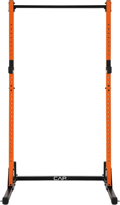 Power Rack oefenstandaard voor gewichttraining in oranje kleur