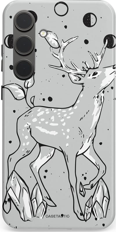 Casetastic Hoesje Geschikt voor Samsung S24 Plus - Stijlvolle Beschermende Duo-layer Case - Kristalwoud