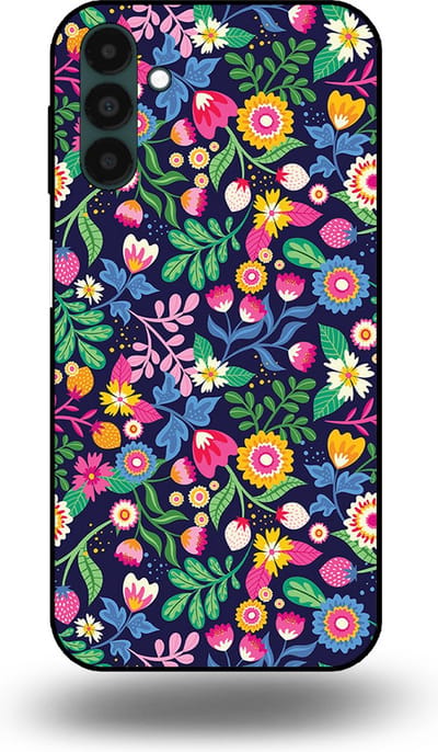 Smartphonica Telefoonhoesje geschikt voor Samsung Galaxy A04s met bloemen opdruk - TPU backcover case flower design geschikt voor Samsung Galaxy A04s