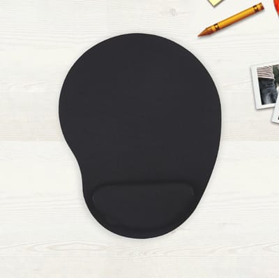 Hiden - Muismat - Muismat met Polssteun - Muis Matje - Computer - Laptop Accessoires - Zwart