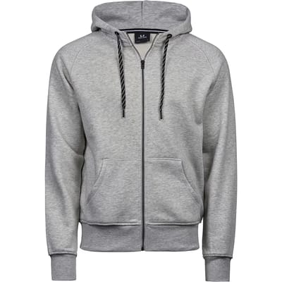 Tee Jays - Fashion Hoodie met rits - Heather Grey maat S