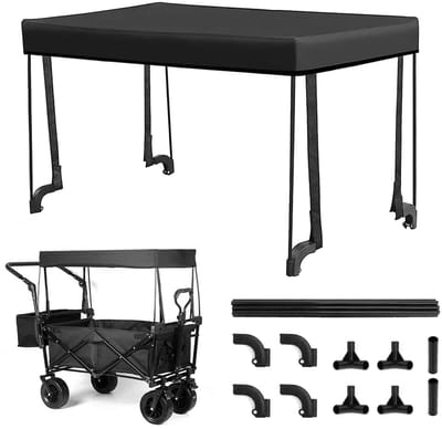 Unyqoos® Weerbestendige Beschermhoes voor Tweezijdig Inklapbare Bolderkarren en Handwagens