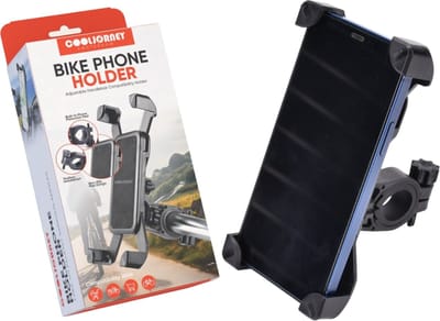 COOLJORNEY® RideSecure – Verstelbare GSM Telefoonhouder Fiets van ABS - Gsm Houder Fiets