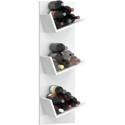 Houten wijnrek Flessenrek Wandplank Wandplank Hangende plank Flessen Wijn Vinosi