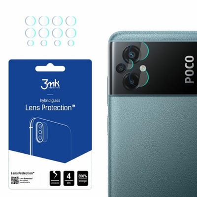 3MK Serie - Neusbeschermer - Voor Xiaomi Poco M5 - Hartglas - 4 stuks