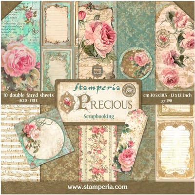 Stamperia - Precious 12x12 Inch Paper Pack (SBBL24)