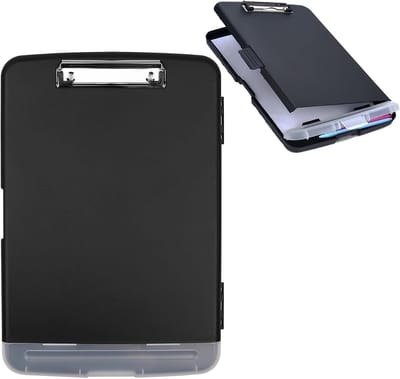 Clipboard A4 met opbergruimte - plastic - met lage clip - ideaal voor werk. - ShopVlot