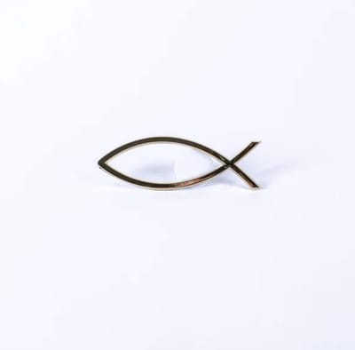 Auto embleem Fish goudkleur