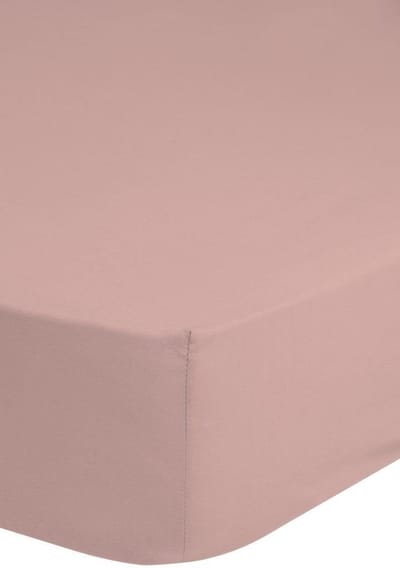 HIP 100% Katoen/Satijn Hoeslaken - Tweepersoons (140x200 cm) - Roze