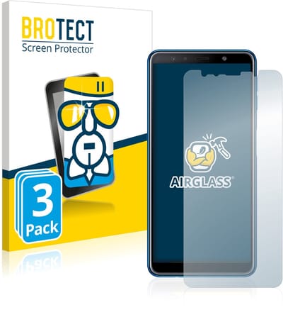 Screenprotector 3 Stuks voor Samsung Galaxy A7 2018 Beschermglas transparant