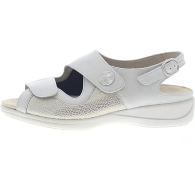 SOLIDUS Sandalen, dames - Lia 73500-40676- Kermit/Funky Space/Platin - Beige (H) maat EU: 37 1/3 en UK: 4,5