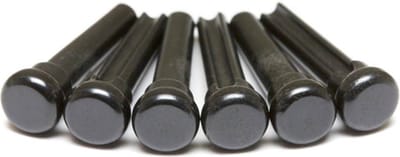 Graph Tech PP-3000-00 Stijlvolle Zwarte Brugpinnen - Set van 6