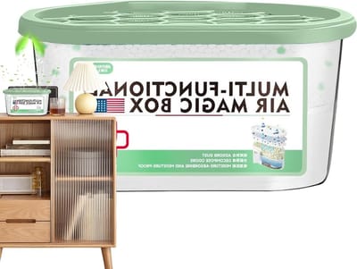Vochtabsorberende box - Vochtverwijderaar Drooghulp - Ruimte Vochtvrij - Geur Neutraliserend - 110 gram - Wit