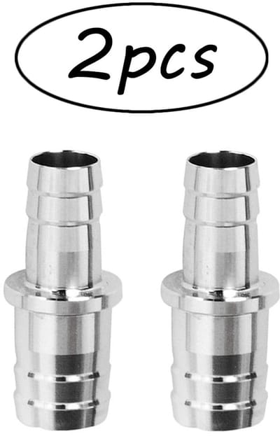 Dailygoods - Aquariumslang-verloopstuk - Slangadapter - Roestvrij staal - Zilver - Aquariumaccessoires - Waterfilter-adapter - Geschikt voor watersyst...