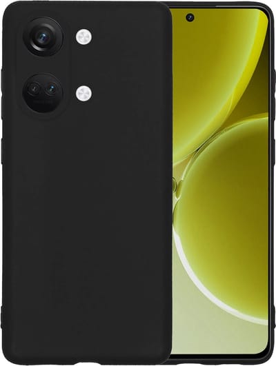 Hoesje - Geschikt voor OnePlus Nord 3 - Sterk & Shockproof - Hoes Cover - Siliconen Case - Telefoonhoesjes - Zwart