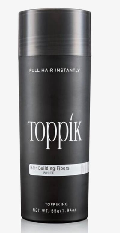 Toppik Hair Building Fibers Wit - 27,5 gram - Cosmetische Haarverdikker - Verbergt haaruitval - Direct voller haar