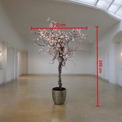 Seta Fiori - Kunst bloesemboom – Kunstboom – roze – 245cm – Voor binnen - Sakura