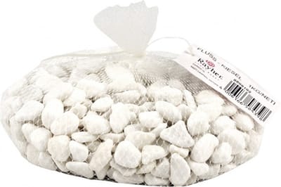 Witte kiezelsteentjes 1x kilo - Decoratie steentjes voor o.a aquarium of bloempot - size 0.5 a 2 cm